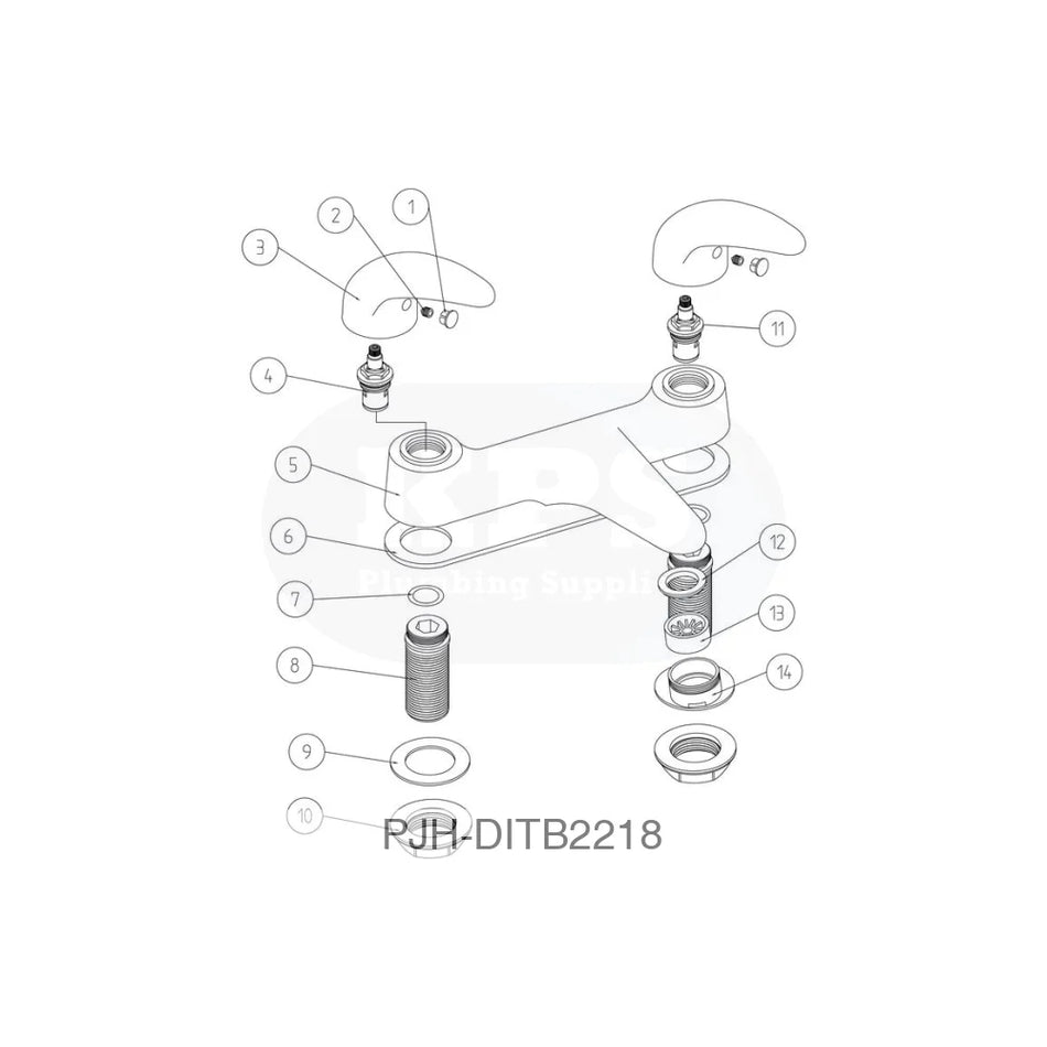 Nerola Low Pressure Bath Filler-Chrome Bathroom Brands