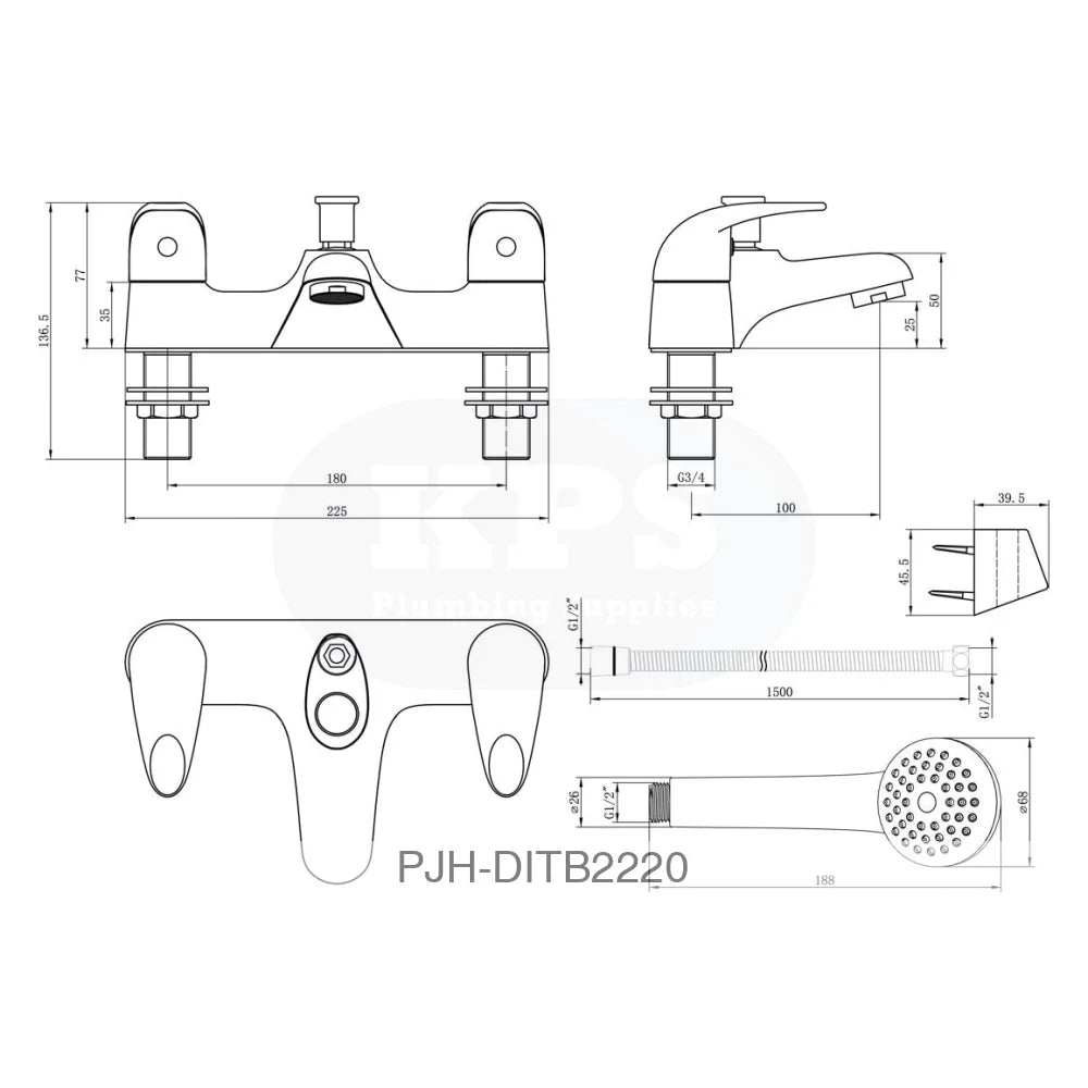 Nerola Low Pressure Bsm-Chrome Bathroom Brands