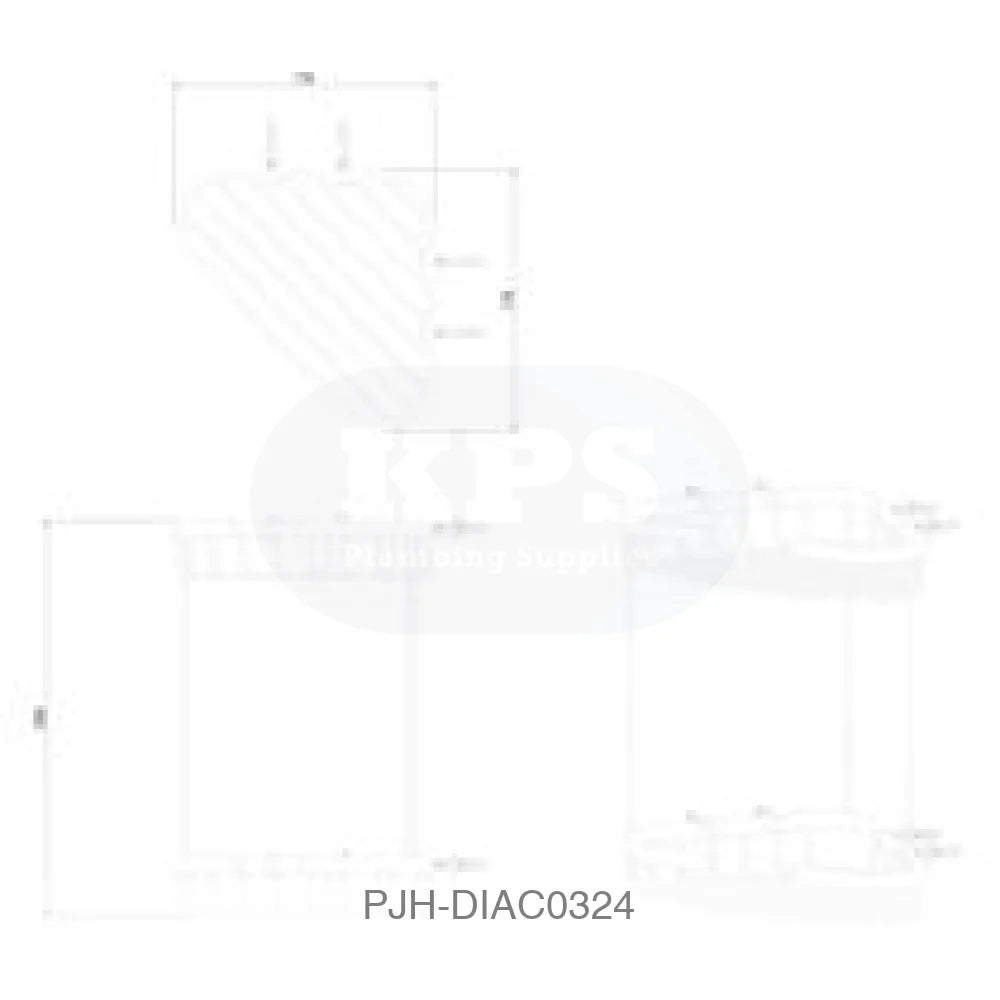 Nina 2 Tier Corner Storage Basket Chrome Bathroom Brands