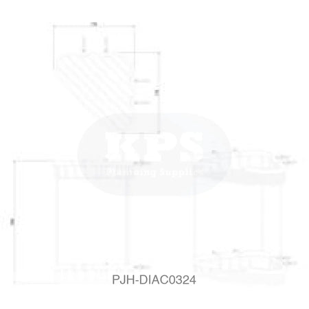 Nina 2 Tier Corner Storage Basket Chrome Bathroom Brands