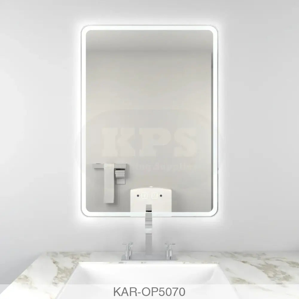 Optima 500x700mm LED Mirror Bathrooms-Furniture-Mirrors & Cabinets