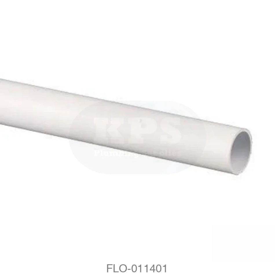 OS01 Overflow Pipe 21.5mm PVCu White Waste Overflow