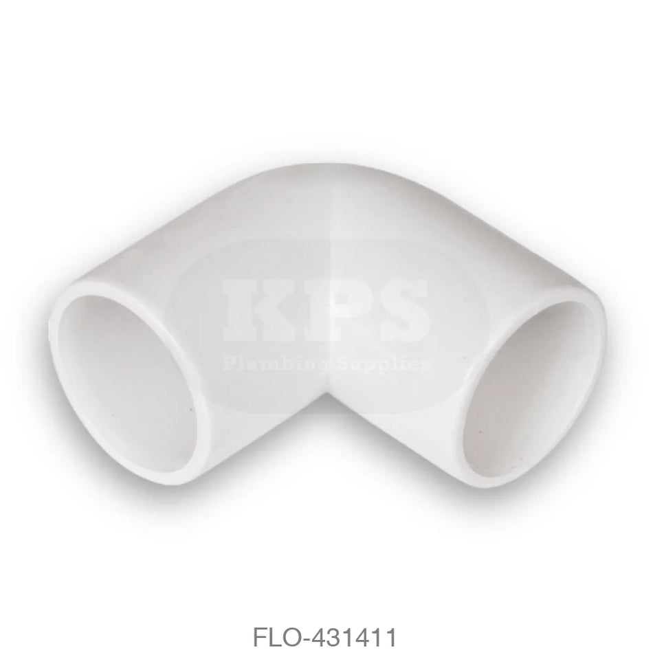 OS11 Overflow 90 Bend 21.5mm White Waste Overflow