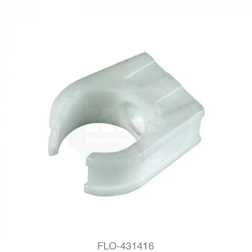 OS16 Pipe Clip 21.5mm Overflow White Waste Overflow