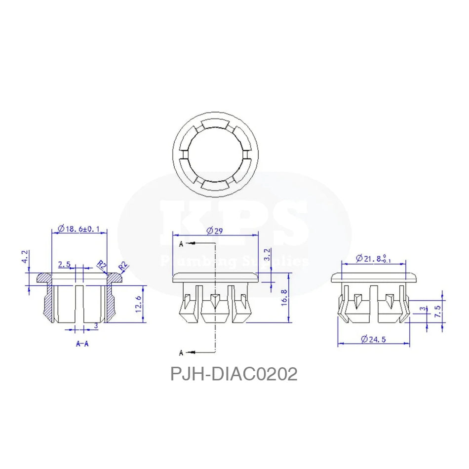 Overflow Ring Black Bathroom Brands