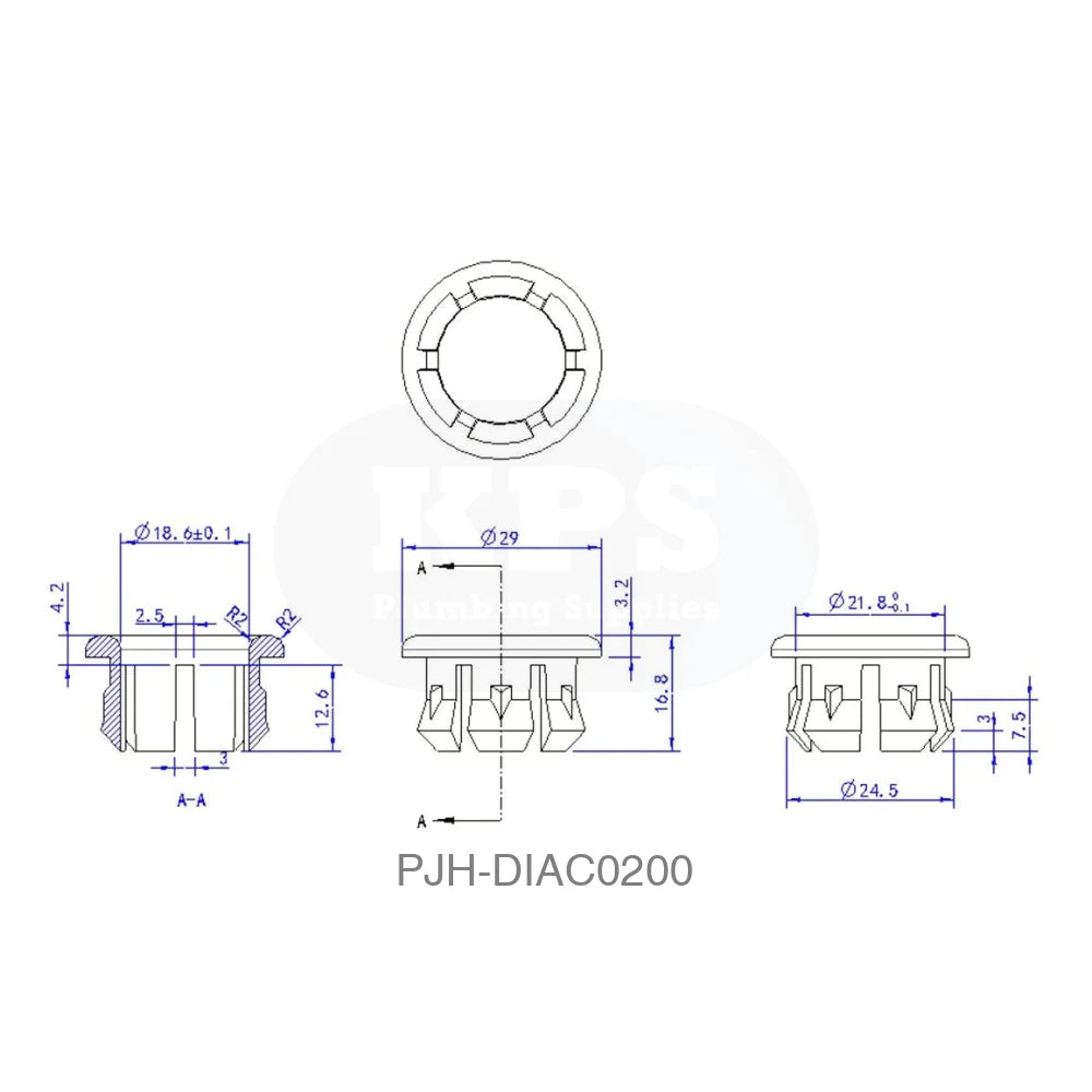 Overflow Ring Brushed Brass Bathroom Brands