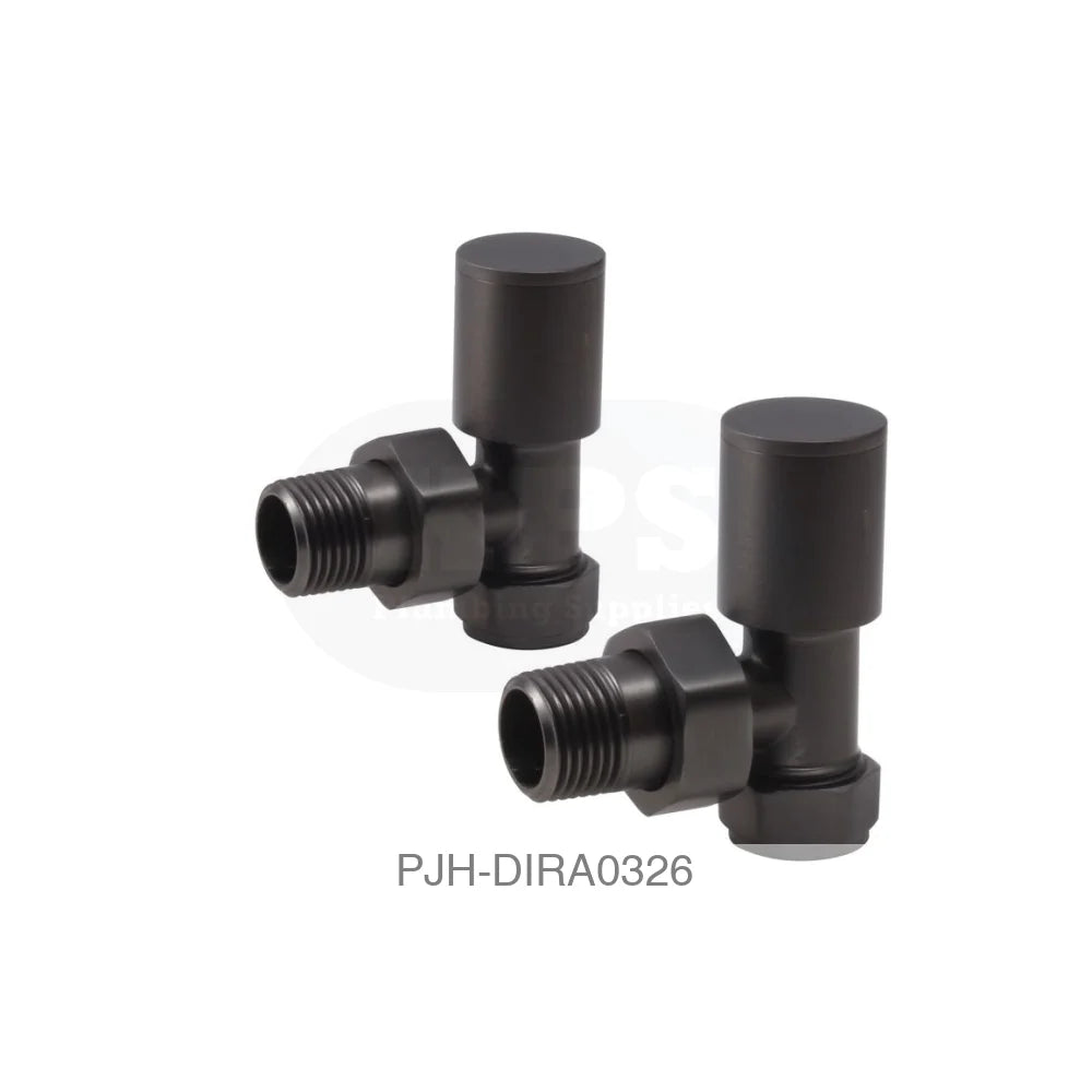 Pattern Radiator Valve Angled Black Bathroom Brands