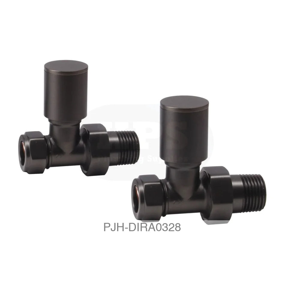 Pattern Radiator Valve Straight Black Bathroom Brands