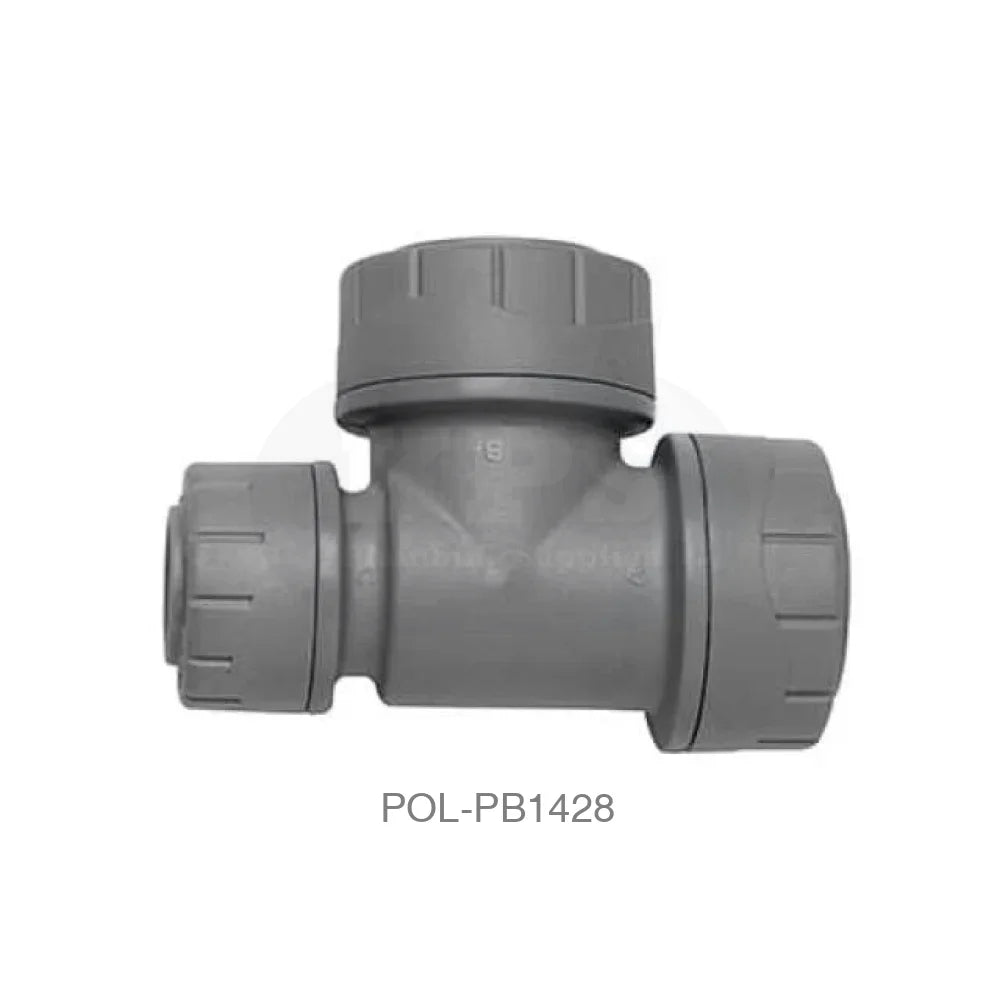 POLYPLUMB Reducing Tee 28mm x 22mm x 28mm Plastic Pipe & Fittings