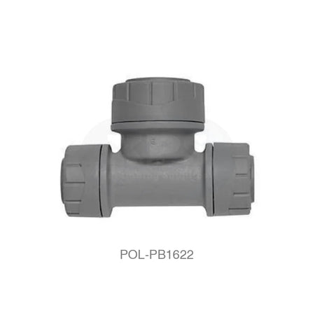 POLYPLUMB Reducing Tee Both Ends 15mm x 15mm x 22mm Plastic Pipe & Fittings