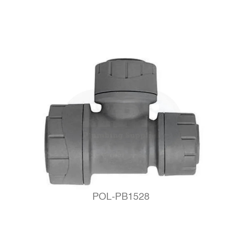POLYPLUMB Reducing Tee Branch and one End 28mm x 22mm x 22mm Plastic Pipe & Fittings