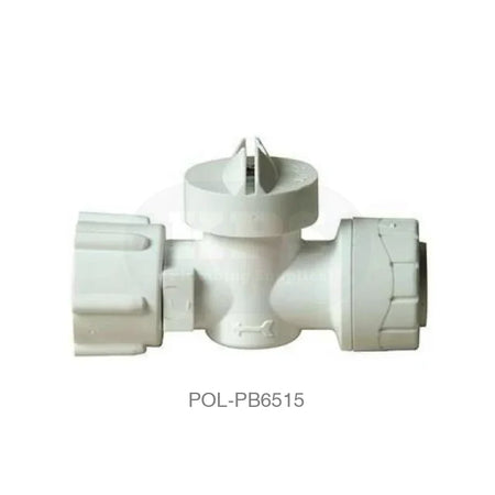 POLYPLUMB Service Valve Straight 15mm x 1/2 Plastic Pipe & Fittings