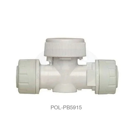 POLYPLUMB Shut-Off Valve 15mm Plastic Pipe & Fittings