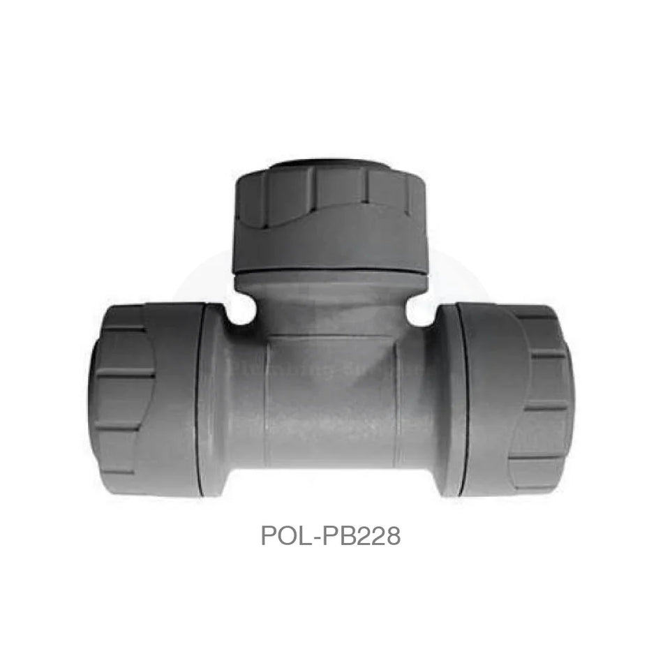 POLYPLUMB Tee 28mm Plastic Pipe & Fittings