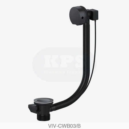 Pop-up Combination Bath Waste (Matt Black) Plumbing Spares