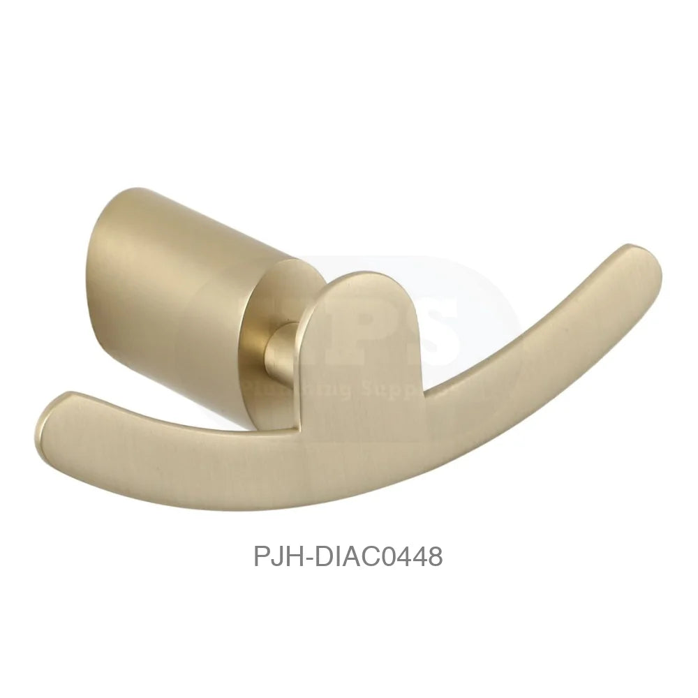 Ronde Robe Hook Brushed Brass Bathroom Brands