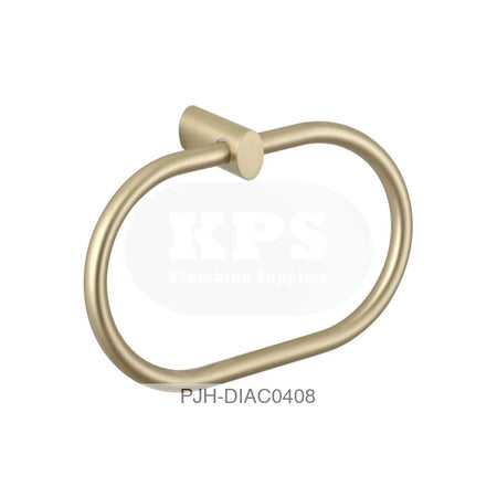 Ronde Towel Ring Brushed Brass Bathroom Brands