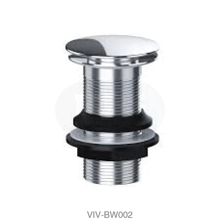 Round Clicker Unslotted Basin Waste Plumbing Spares