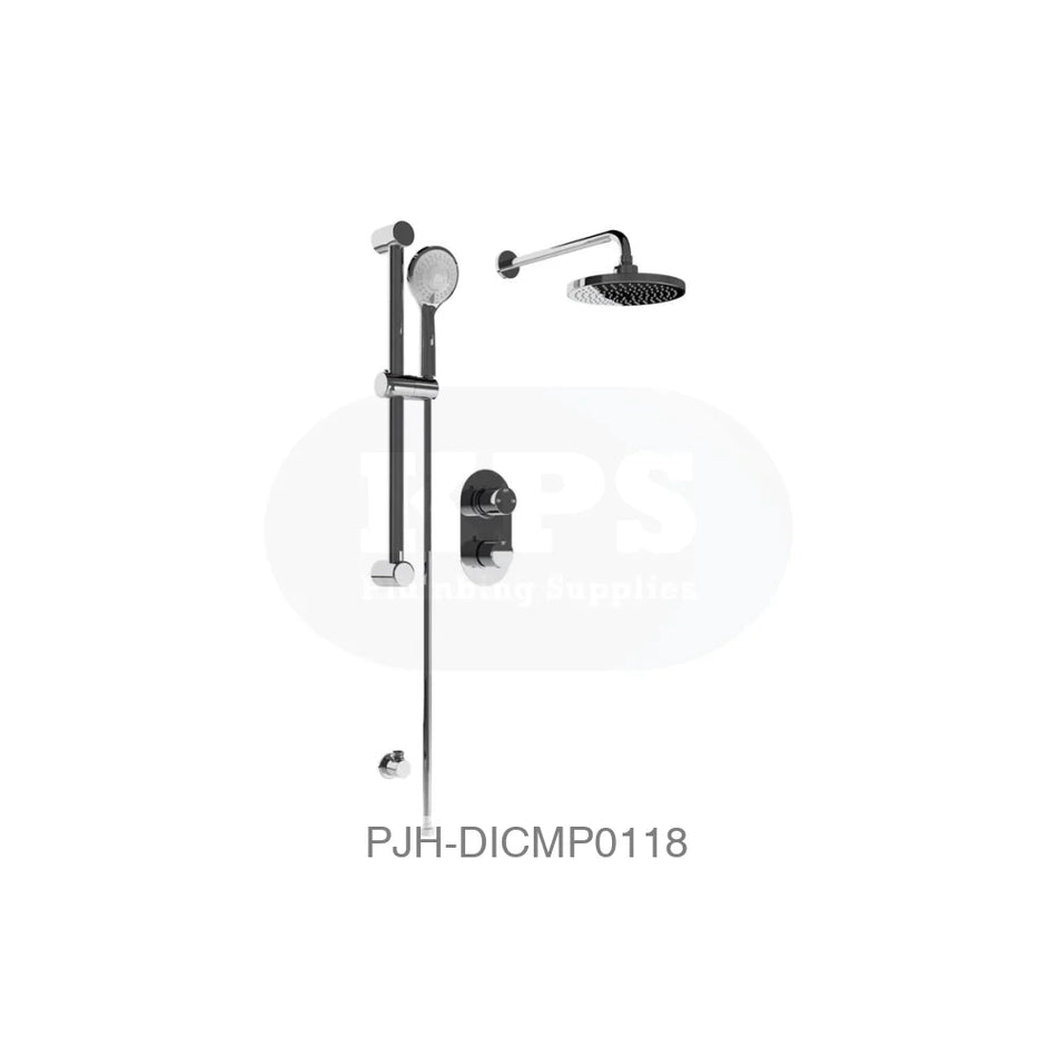 Round Concealed Valve Head & Arm Chrome Bathroom Brands