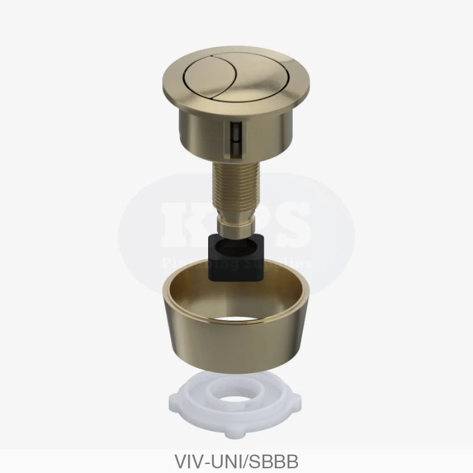 Skylo Brushed Brass Dual Flush Button Plumbing Spares