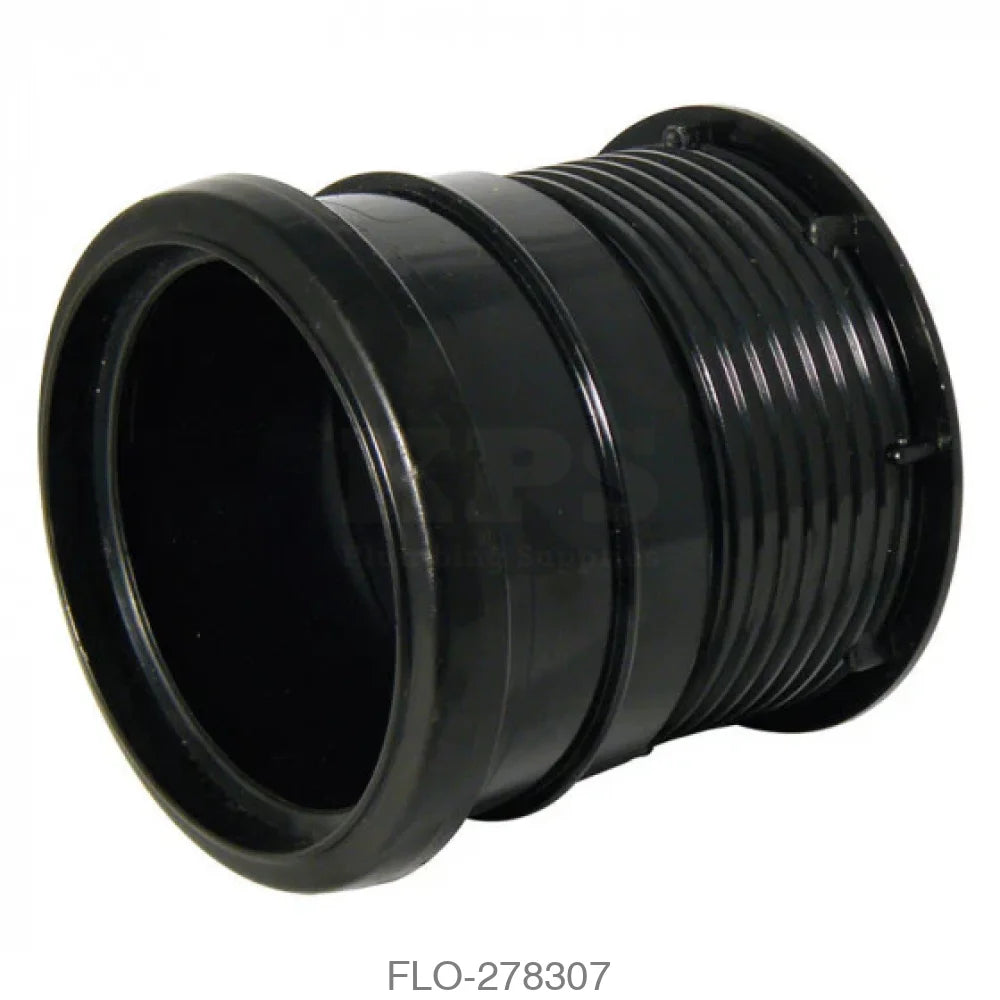 SP107 Drain Connector 110mm Black Waste Soil Systems