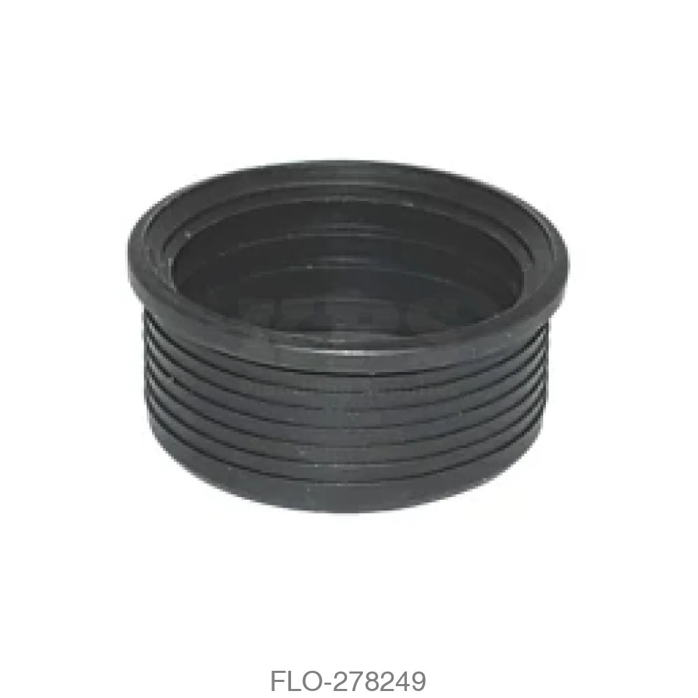 SP12 Boss Adaptor 50mm Rubber Black Waste Soil Systems