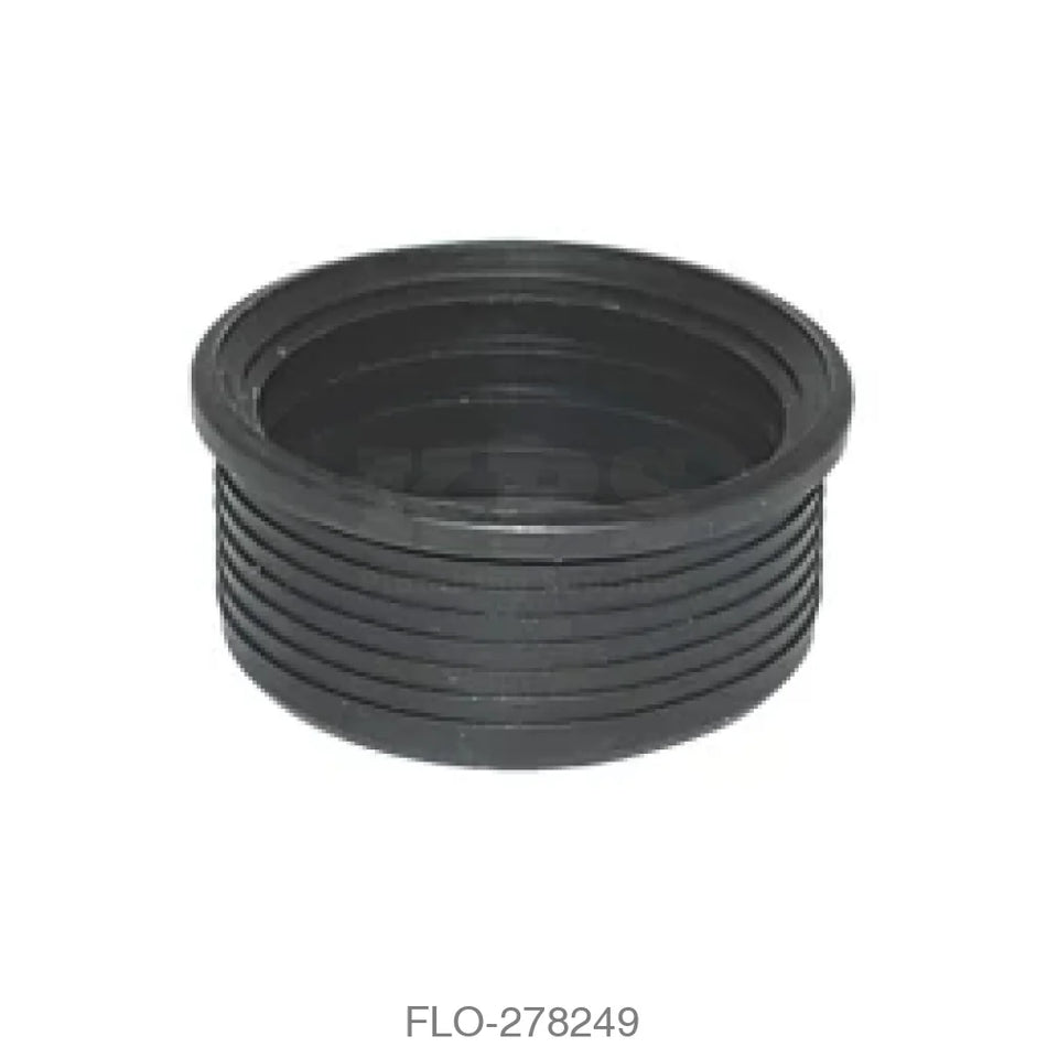 SP12 Boss Adaptor 50mm Rubber Black Waste Soil Systems