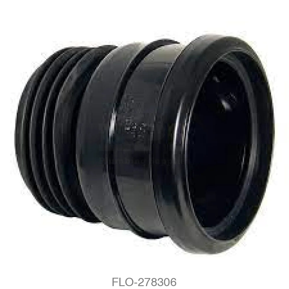 SP140 Universal Pipe Connector 110mm Black Waste Soil Systems