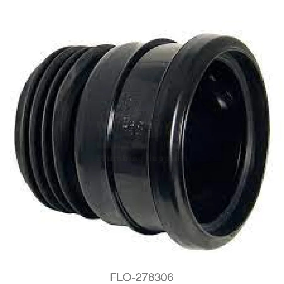 SP140 Universal Pipe Connector 110mm Black Waste Soil Systems
