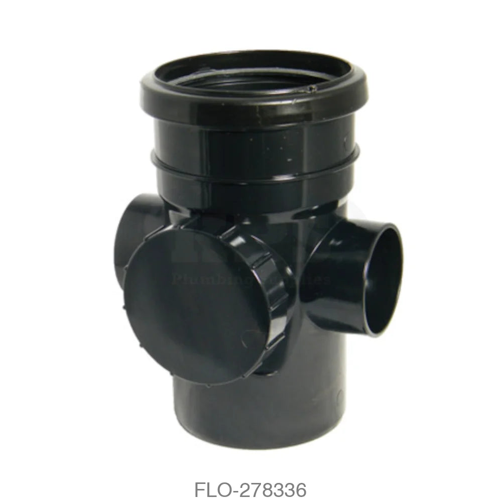 SP274 Access Pipe 110mm Socket/Spigot Black Waste Soil Systems