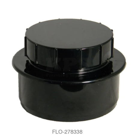 SP292/SS292 Accessory Plug 110mm Black Waste Soil Systems