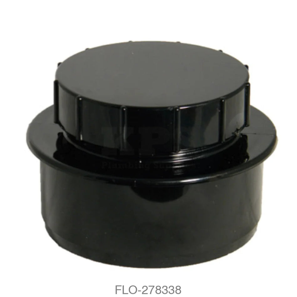 SP292/SS292 Accessory Plug 110mm Black Waste Soil Systems