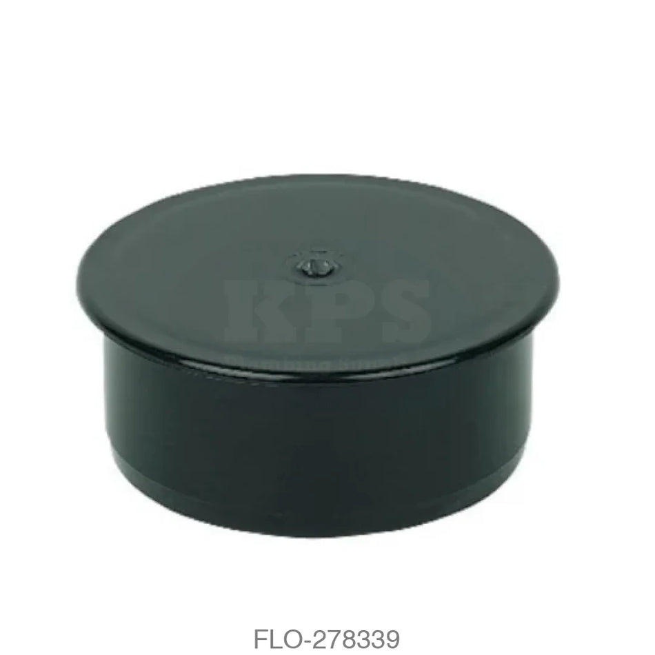 SP296 Socket Plug 110mm Black Waste Soil Systems
