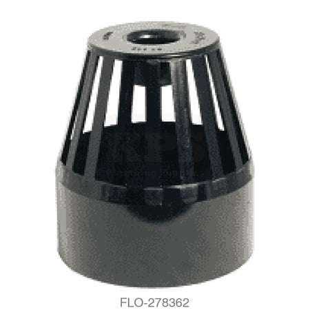 SP302/SS302 Vent Terminal 110mm Black Waste Soil Systems