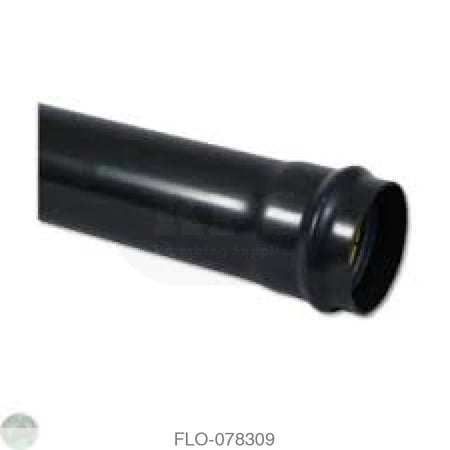 SP4 Single Socket Pipe 110mm x 4mtr Black Waste Soil Systems