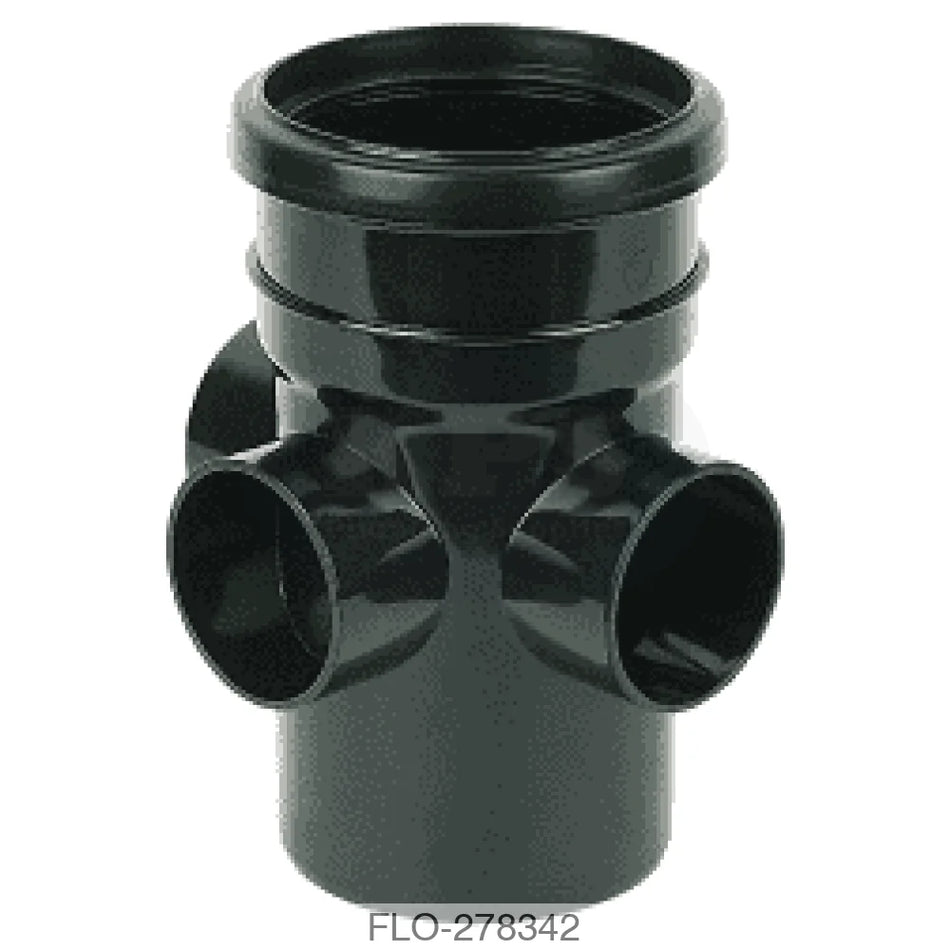 SP581 Boss Pipe 110mm Socket/Spigot Black Waste Soil Systems