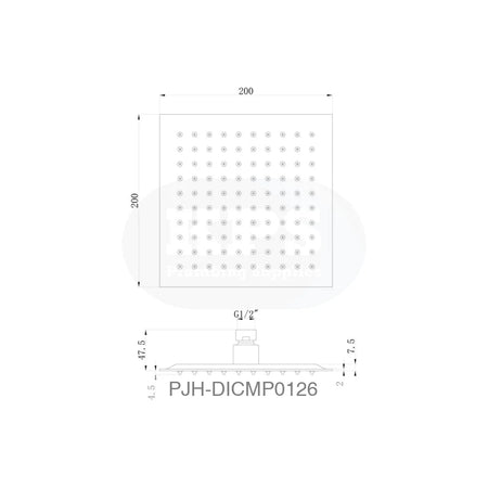 Square Concealed Valve Head & Arm Black Bathroom Brands