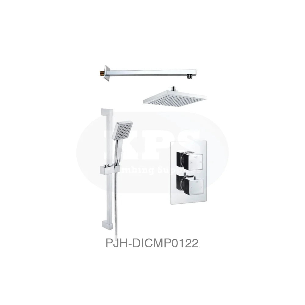 Square Concealed Valve Head & Arm Chrome Bathroom Brands