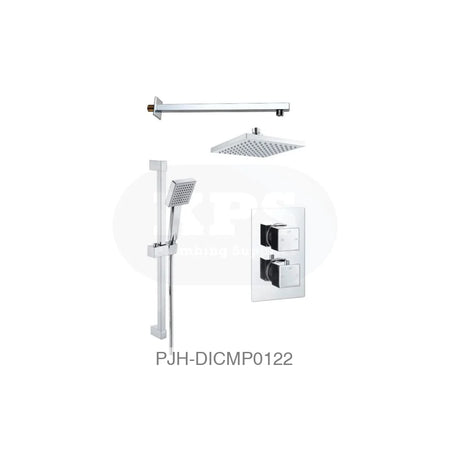 Square Concealed Valve Head & Arm Chrome Bathroom Brands