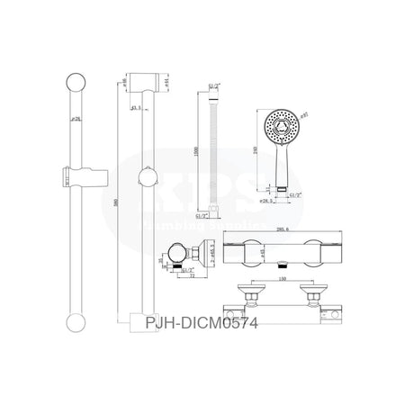 Terra C/Touch Thermo Bar Mxr Shwr Bathroom Brands