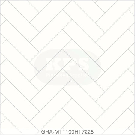 Tile Panel - Alpine White (1100) - Hydro-Lock T&G - Herringbone - 2400x598x11mm - FSC Mix 70% Wall Panels