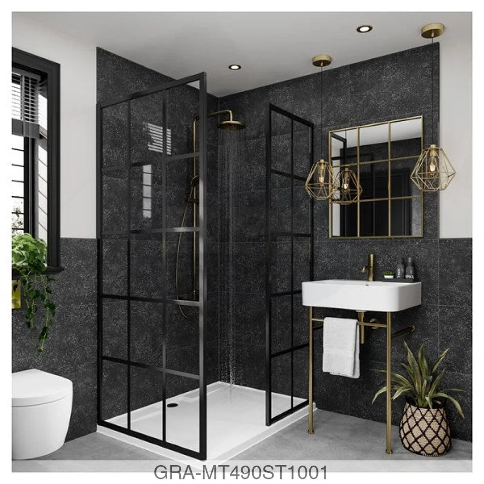 Tile Panel - Black Mineral (0490) - Hydro-Lock T&G - Tile - 2400x598x11mm - FSC Mix 70% Wall Panels