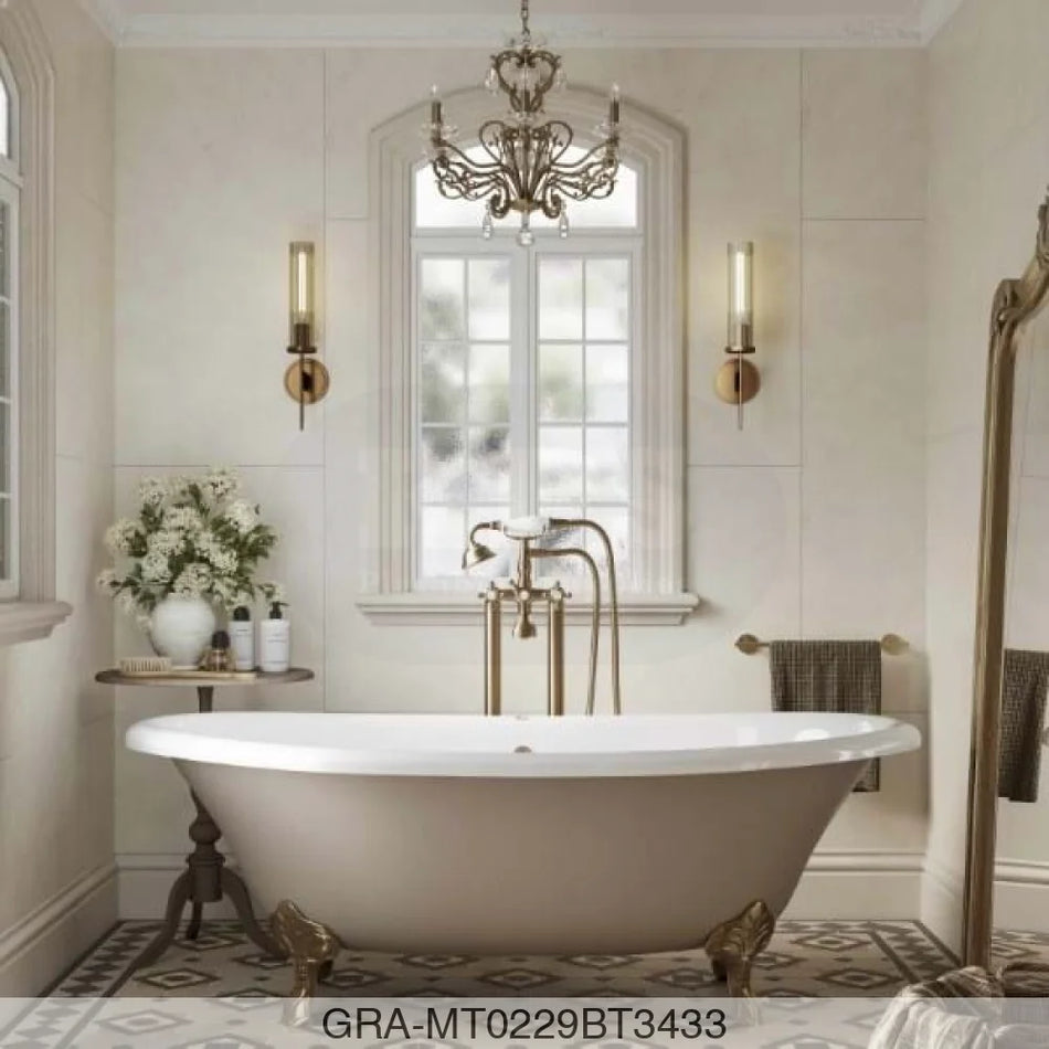 Tile Panel - Cremona Marble (0229) - Hydro-Lock T&G - Offset B - 2400x598x11mm - FSC Mix 70% Wall Panels