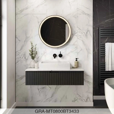 Tile Panel - Crystal Marble (0800) - Hydro-Lock T&G - Offset B - 2400x598x11mm - FSC Mix 70% Wall Panels