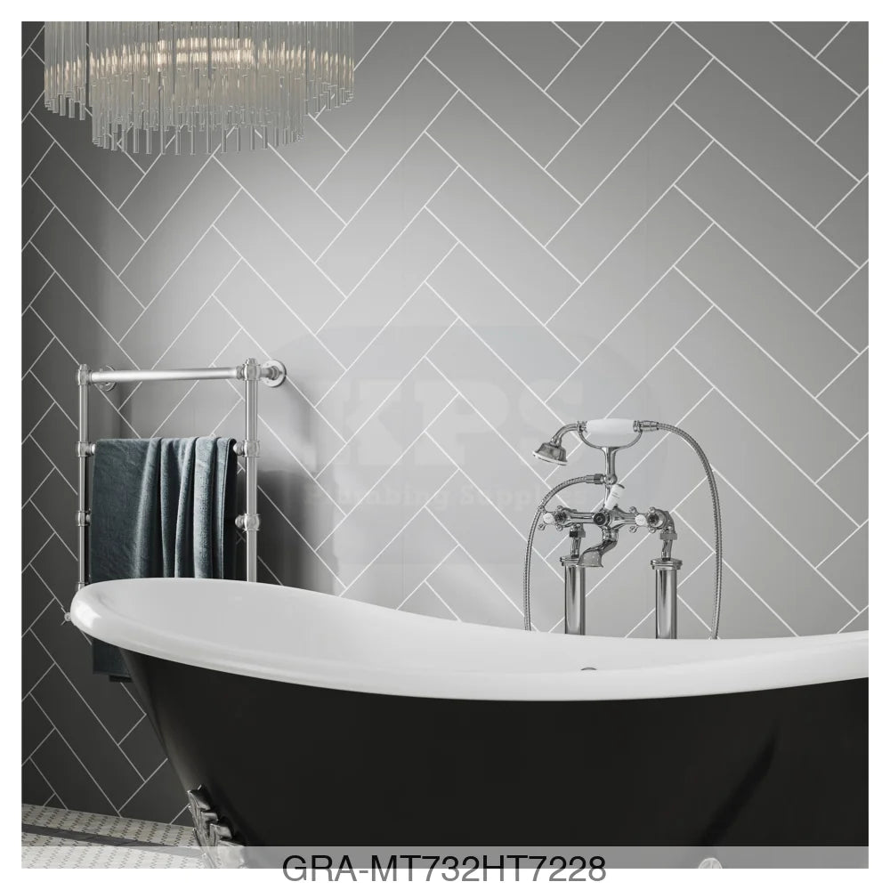 Tile Panel - Dust Grey (0732) - Hydro-Lock T&G - Herringbone - 2400x598x11mm - FSC Mix 70% Wall Panels