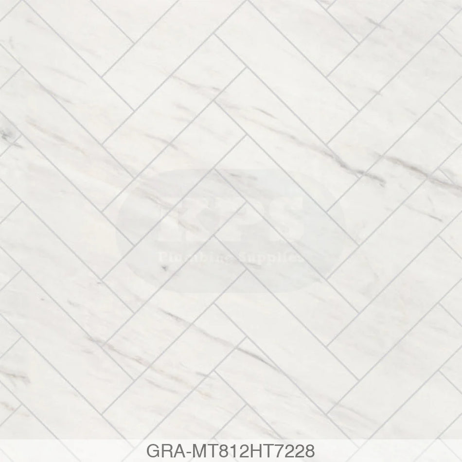 Tile Panel - Levanto Marble (0812) - Hydro-Lock T&G - Herringbone - 2400x598x11mm - FSC Mix 70% Wall Panels