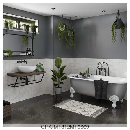 Tile Panel - Levanto Marble (0812) - Hydro-Lock T&G - Metro - 2400x598x11mm - FSC Mix 70% Wall Panels