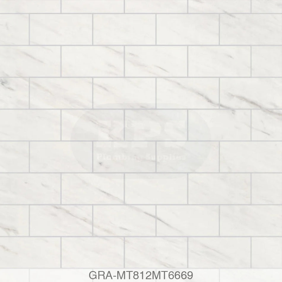 Tile Panel - Levanto Marble (0812) - Hydro-Lock T&G - Metro - 2400x598x11mm - FSC Mix 70% Wall Panels