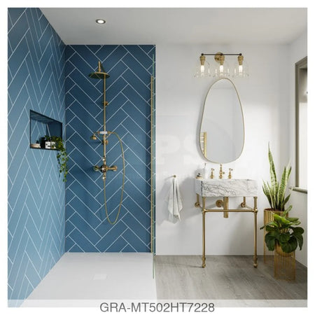 Tile Panel - Misty Blue (0502) - Hydro-Lock T&G - Herringbone - 2400x598x11mm - FSC Mix 70% Wall Panels