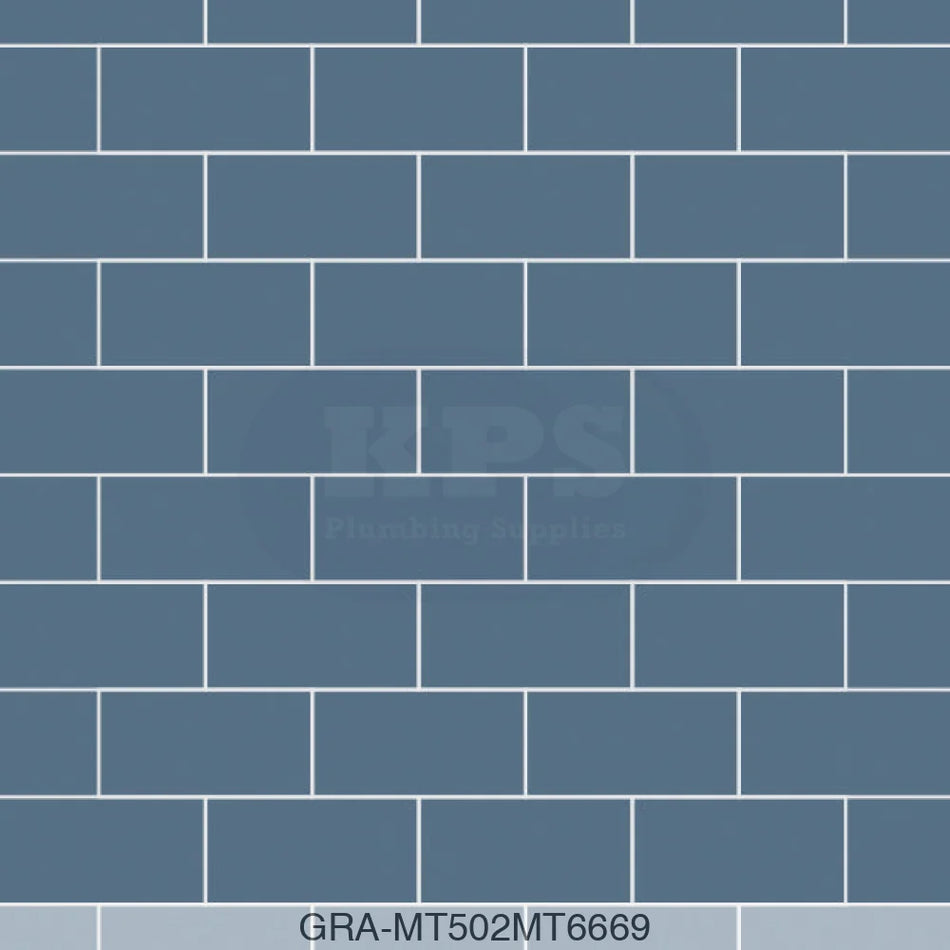 Tile Panel - Misty Blue (0502) - Hydro-Lock T&G - Metro - 2400x598x11mm - FSC Mix 70% Wall Panels